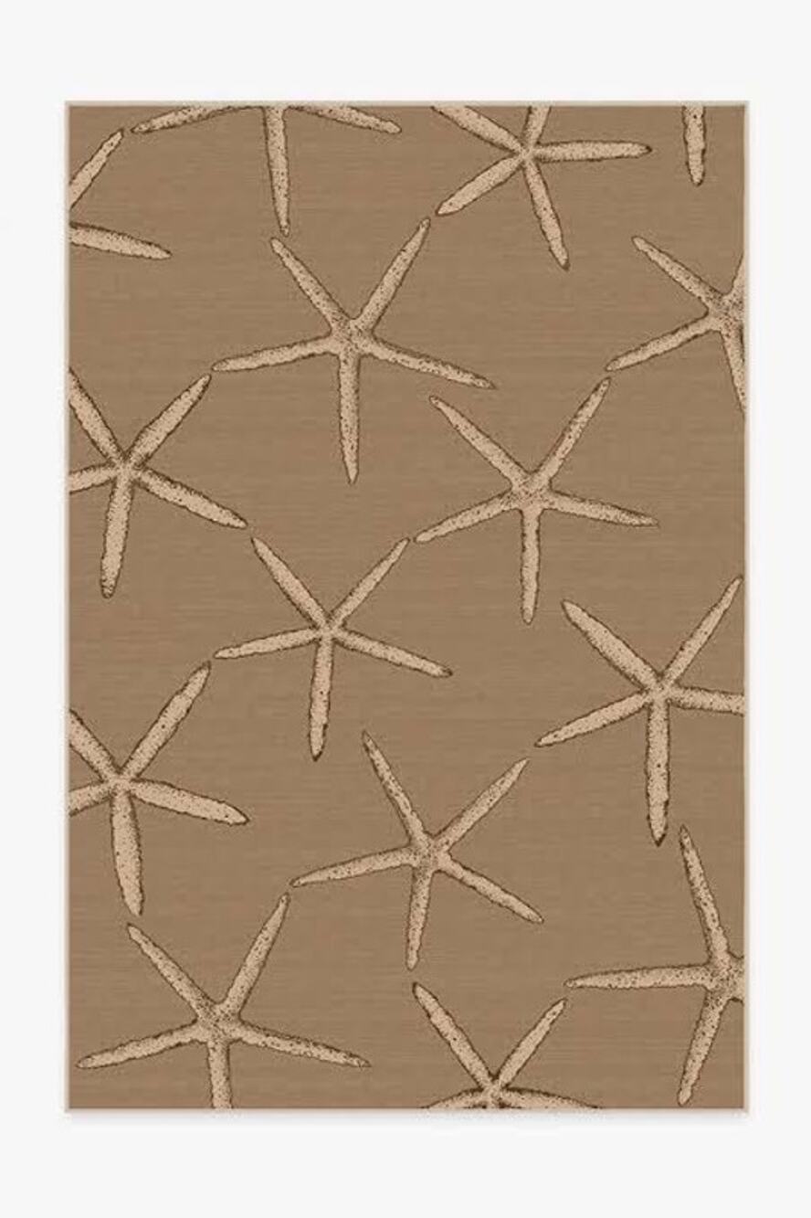 Ruggable Starfish Natural Rug, Flatwoven, Size 4x6